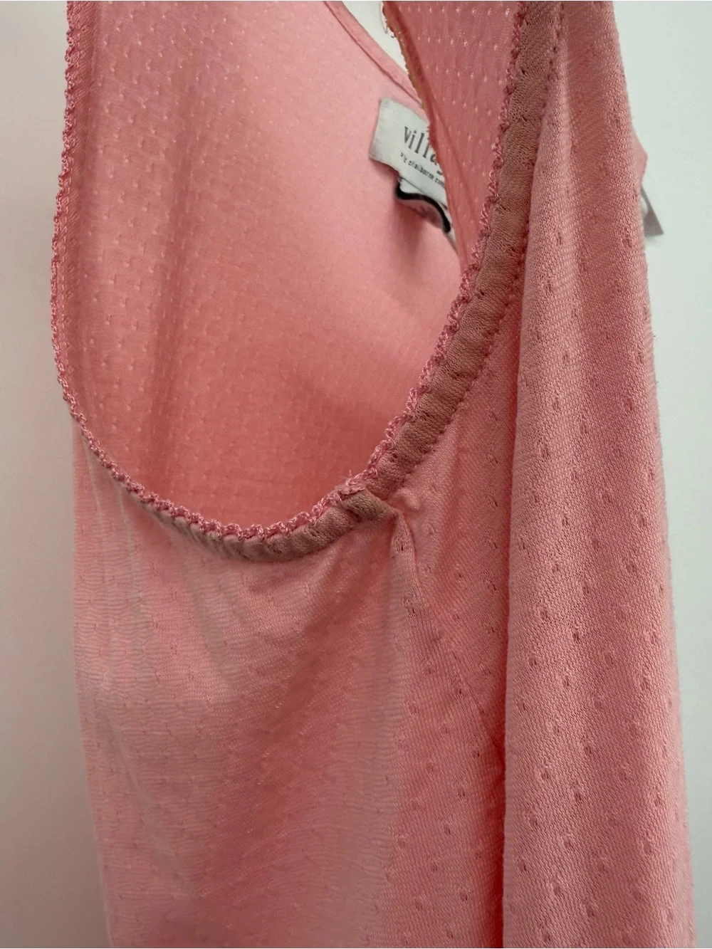 Vintage Flawed Nightgown Bundle Lot of 3 Pink Plaid Size Medium & Large Repair - Picture 12 of 16